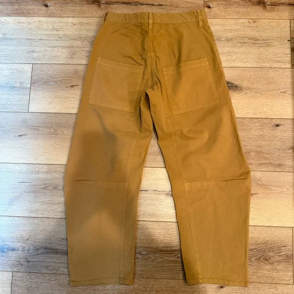 NILI LOTAN Shon Stretch Cotton Pants Barrel tan Women's Size 0 Cotton Jeans - Picture 3 of 3